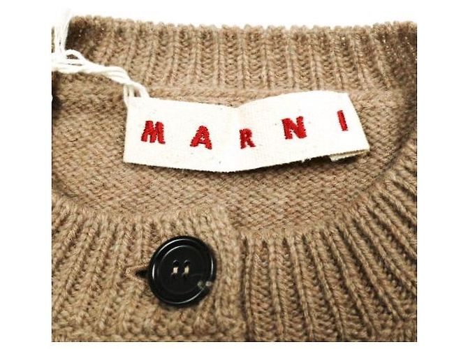 Marni VIRGIN WOOL LOGO CARDIGAN
Cardigan de lana virgen Beige - vista 7