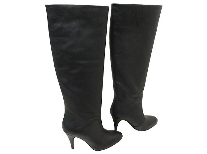 Autre Marque Tommy Hilfiger Zendaya Collaboration Lederstiefel Schwarz - Ansicht 2