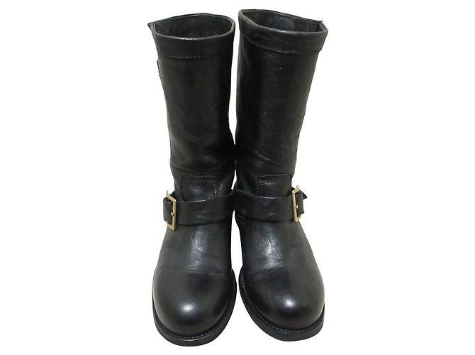 Botas Engineer de cuero Biker Jimmy Choo Negro - vista 5