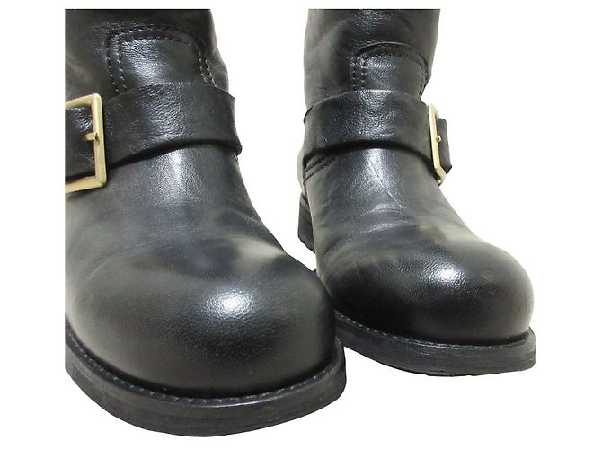 Botas Engineer de cuero Biker Jimmy Choo Negro - vista 6