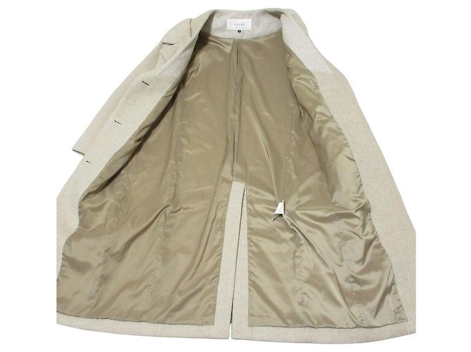 Autre Marque Abrigo largo de lana LE CIEL BLEU Beige - vista 5