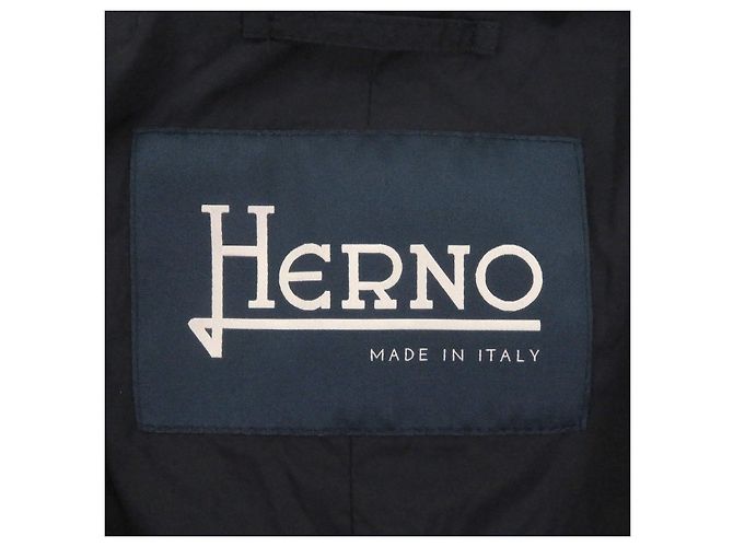 Autre Marque Herno Nylon Steppweste Blau Marineblau - Ansicht 7