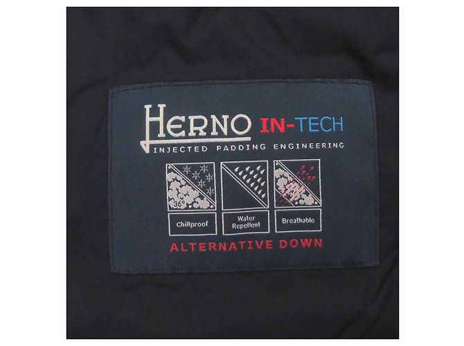 Autre Marque Herno Nylon Steppweste Blau Marineblau - Ansicht 8