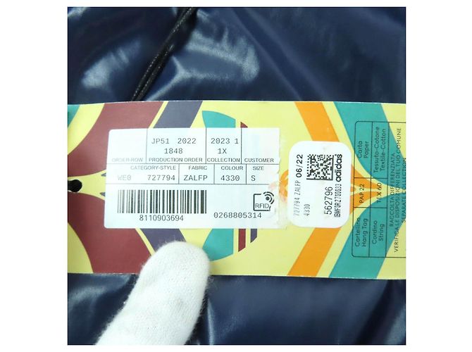 Gucci×adidas Nylon Poncho Blue Navy blue - view 15