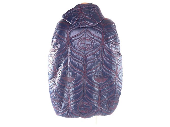 Gucci×adidas Nylon Poncho Blue Navy blue - view 3