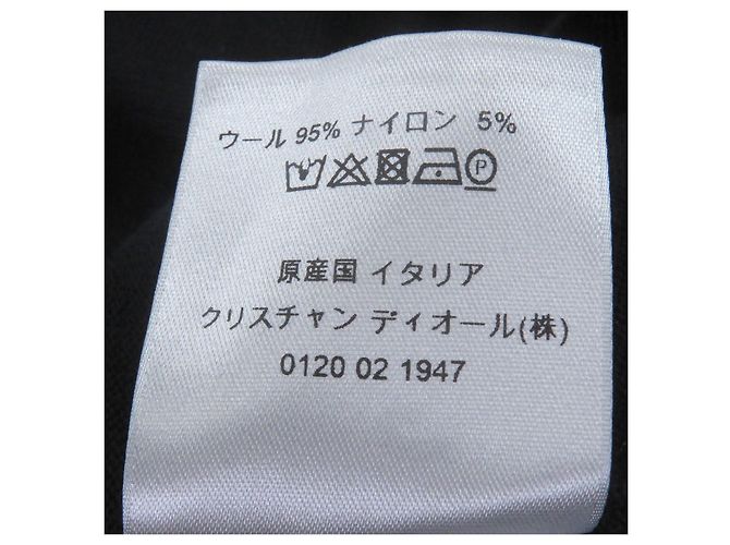 Autre Marque Dior Oblique Crushed Opal Processing Thin Wool Sweater Black - view 7