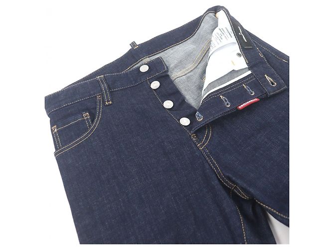 DSQUARED2 Denim Cotton Pants Blue - view 3