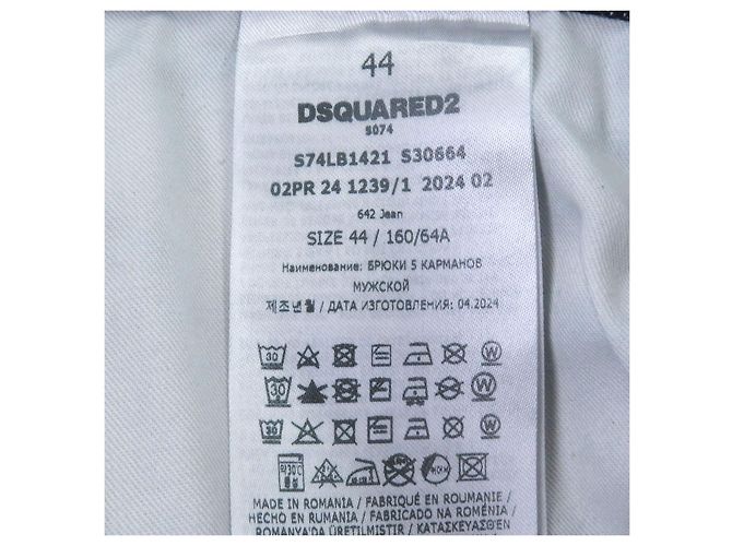 DSQUARED2 Denim Cotton Pants Blue - view 7