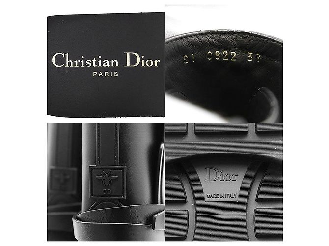 Autre Marque Christian Dior EMPREINTE Lederstiefel Schwarz - Ansicht 10