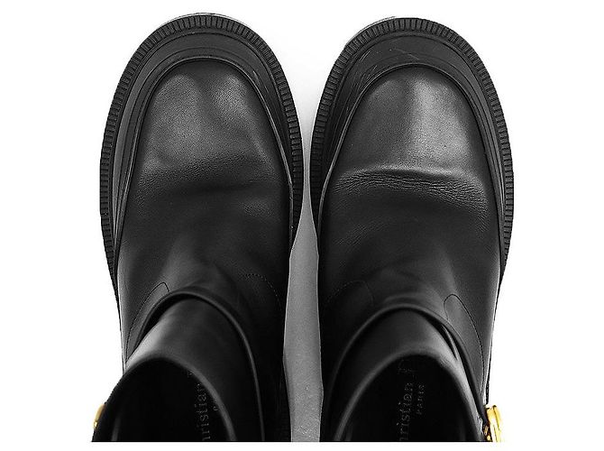 Autre Marque Christian Dior EMPREINTE Lederstiefel Schwarz - Ansicht 12