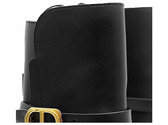 Autre Marque Christian Dior EMPREINTE Lederstiefel Schwarz - Ansicht 8