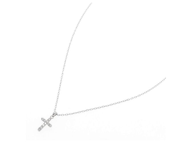 Autre Marque Collana di diamanti Pt900/Pt850 Argento - vista 2