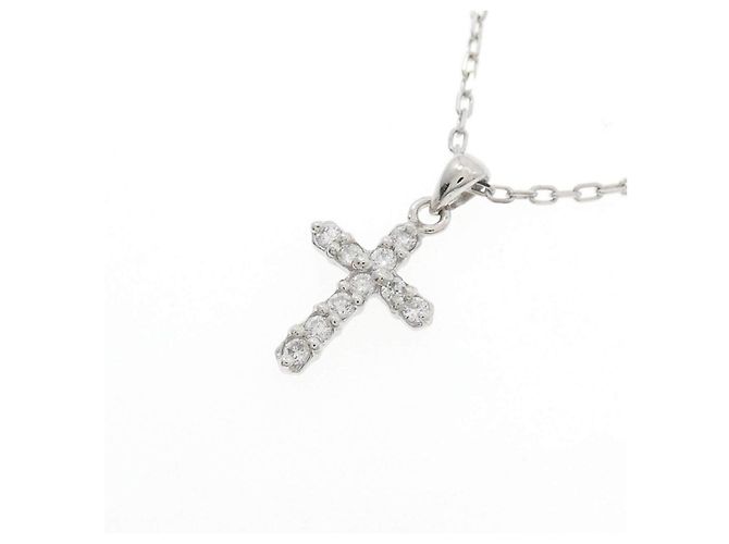 Autre Marque Collana di diamanti Pt900/Pt850 Argento - vista 3