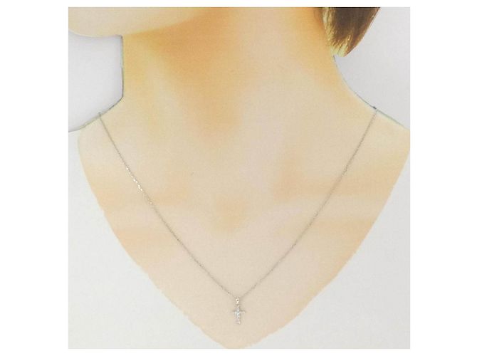 Autre Marque Collana di diamanti Pt900/Pt850 Argento - vista 6