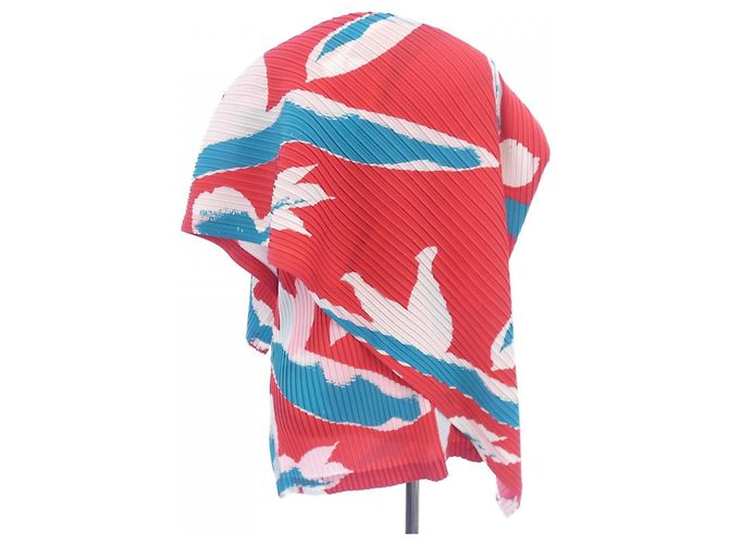 Top Issey Miyake Rojo Azul Blanco Roja - vista 2