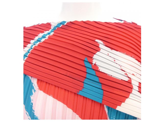 Top Issey Miyake Rojo Azul Blanco Roja - vista 5