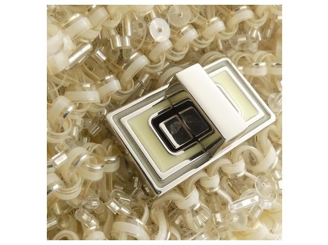 Autre Marque Borsa Anteprima PVC Wire 2way Argento - vista 4