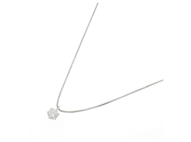 Autre Marque Collier en diamant platine PT900 PT850 Argenté - vue 2