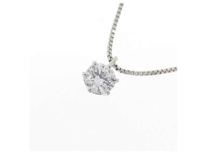 Autre Marque Collier en diamant platine PT900 PT850 Argenté - vue 3