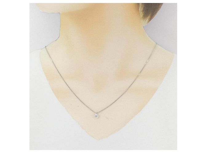 Autre Marque Collier en diamant platine PT900 PT850 Argenté - vue 6