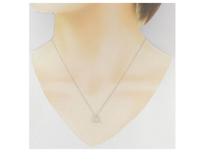 Autre Marque Diamantenhalskette PT950 PT850 Silber - Ansicht 6