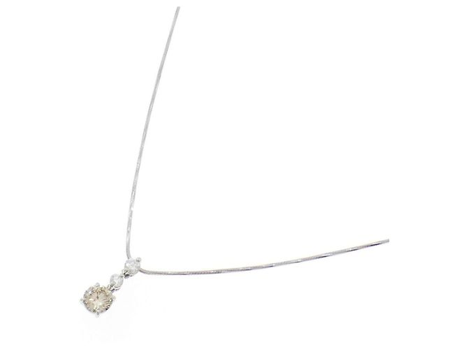 Autre Marque Collar de diamantes PT900 PT850 Plata - vista 2