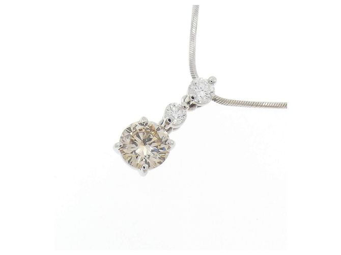 Autre Marque Collar de diamantes PT900 PT850 Plata - vista 3