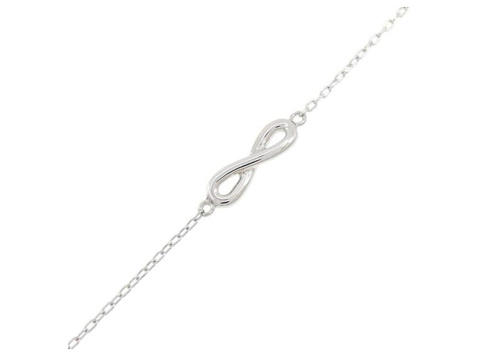 Autre Marque Diamantenhalskette aus PT950 Silber - Ansicht 5