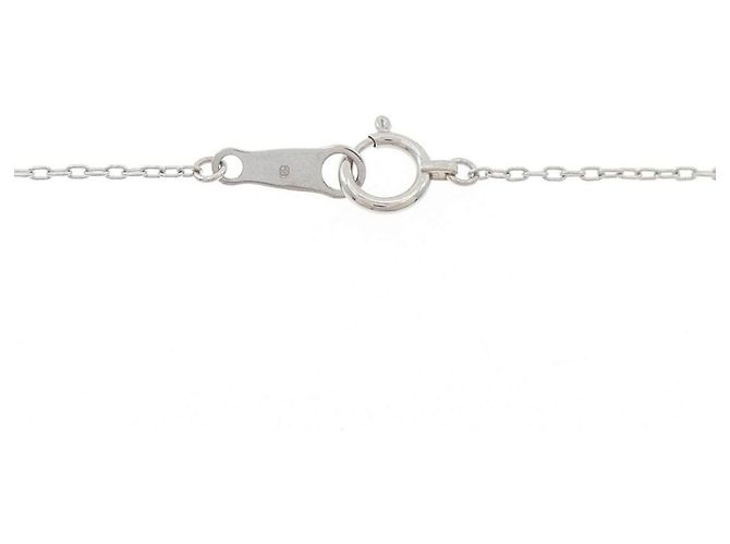 Autre Marque Diamantenhalskette aus PT950 Silber - Ansicht 6