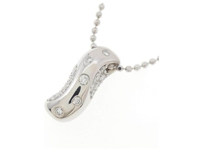 Autre Marque Diamantenhalskette Pt900/Pt850 Silber - Ansicht 3