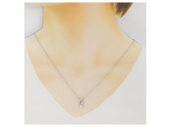 Autre Marque Diamantenhalskette Pt900/Pt850 Silber - Ansicht 6