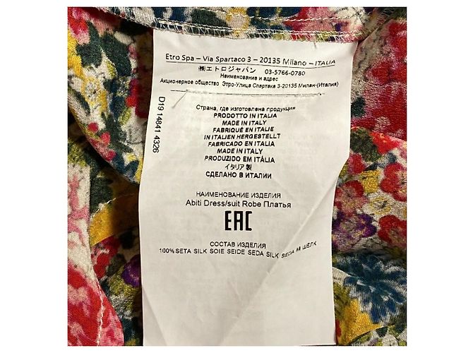 Autre Marque Ärmelloses Kleid mit Blumenprint von Etro Mehrfarben - Ansicht 7