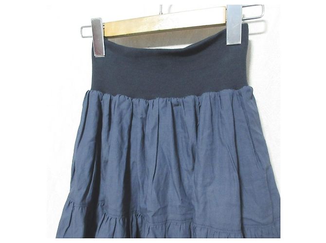 Autre Marque Falda larga con volantes MONILE Azul Azul marino - vista 3