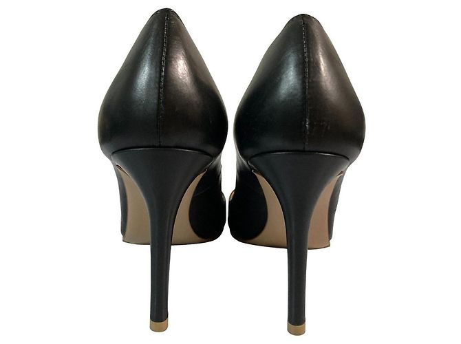 Autre Marque Décolleté in pelle con punta quadrata PIPPICHIC Nero - vista 3