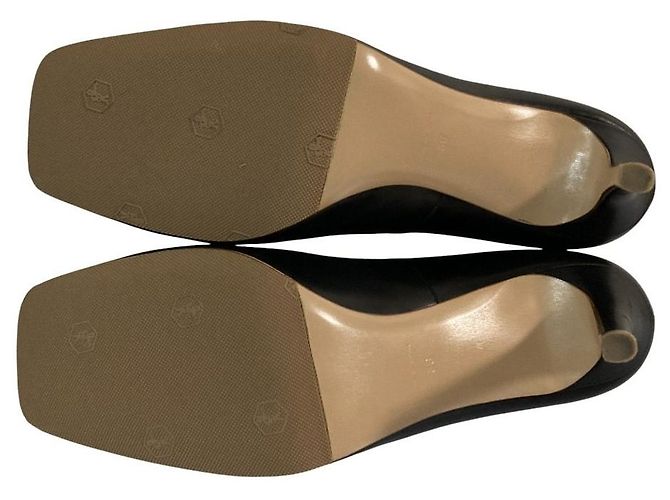 Autre Marque Décolleté in pelle con punta quadrata PIPPICHIC Nero - vista 5
