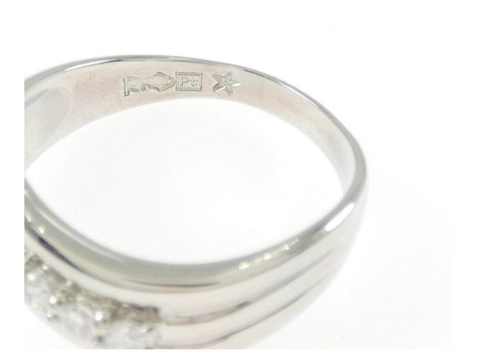 Autre Marque Anillo Ginza Tanaka de platino y diamantes Plata - vista 4