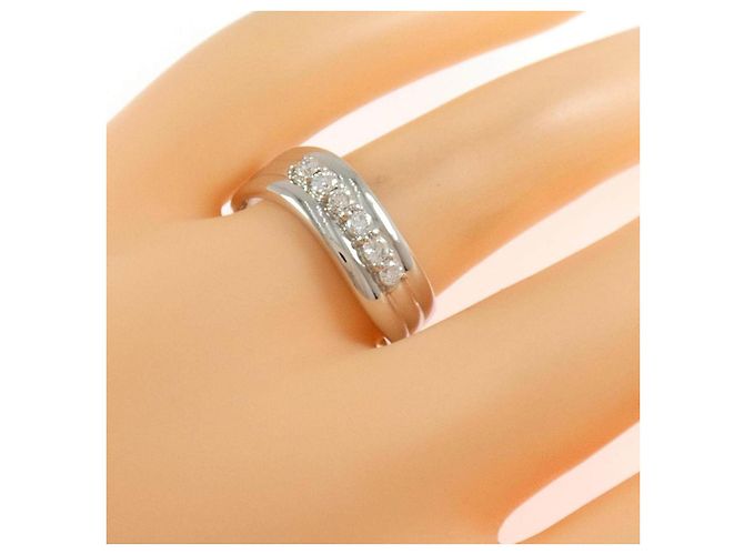 Autre Marque Anillo Ginza Tanaka de platino y diamantes Plata - vista 5
