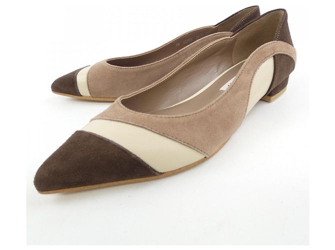 Autre Marque Scarpe Diana in pelle marrone - vista 3
