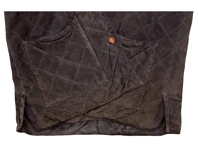 Casaco de couro acolchoado Loewe Marrom - vista 5