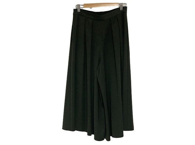 Autre Marque FOXEY NEW YORK Pantaloni Marlene Wide Flare Verde Verde scuro - vista 2