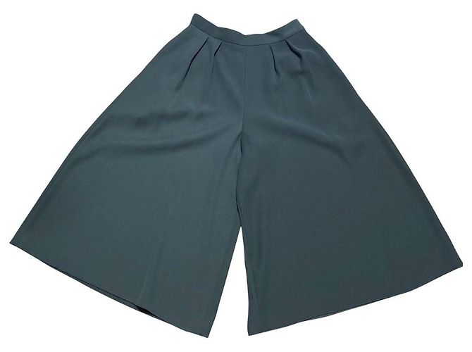 Autre Marque FOXEY NEW YORK Pantaloni Marlene Wide Flare Verde Verde scuro - vista 3