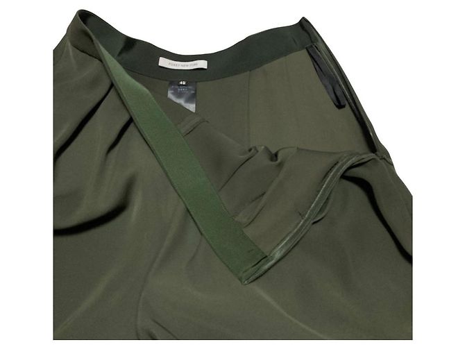 Autre Marque FOXEY NEW YORK Pantaloni Marlene Wide Flare Verde Verde scuro - vista 4
