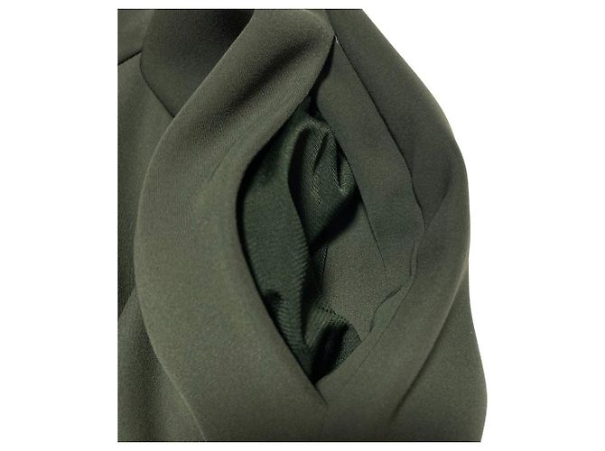 Autre Marque FOXEY NEW YORK Pantaloni Marlene Wide Flare Verde Verde scuro - vista 9