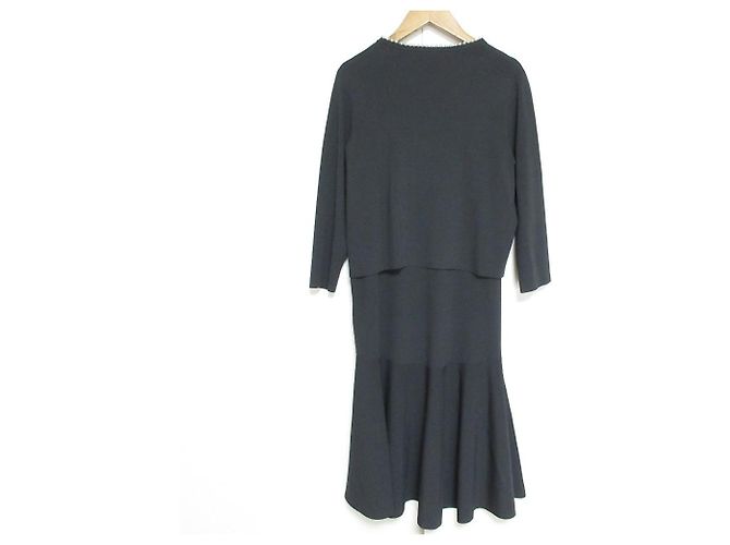 Autre Marque ANAYI Perlen-Cardigan-Kleid-Set Braun - Ansicht 2