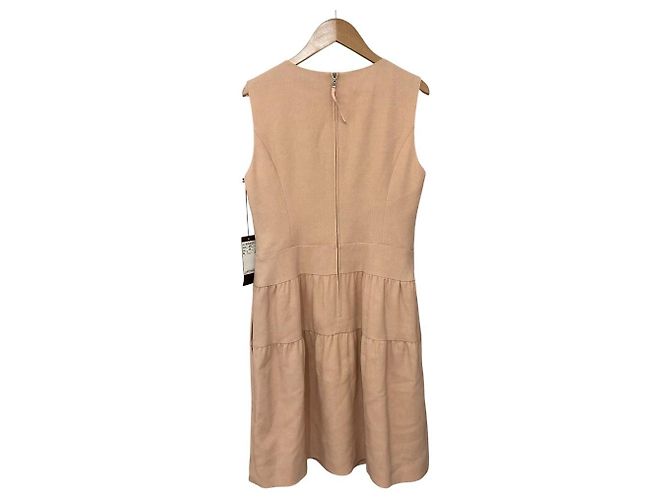 Autre Marque Abito a balze senza maniche FOXEY Beige - vista 2