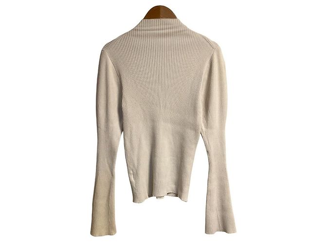 Autre Marque Snidel Strickpullover mit einfachen Puffärmeln Roh - Ansicht 2