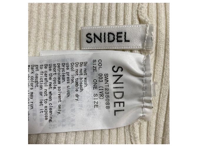 Autre Marque Snidel Strickpullover mit einfachen Puffärmeln Roh - Ansicht 3