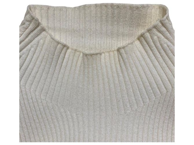 Autre Marque Snidel Strickpullover mit einfachen Puffärmeln Roh - Ansicht 6