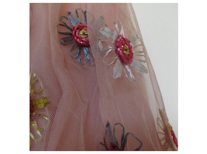 Falda de tul bordada RED VALENTINO Rosa - vista 3