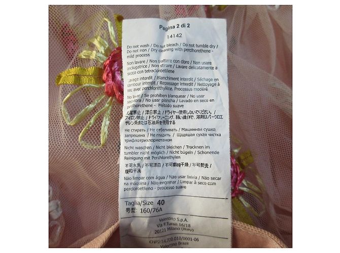 Falda de tul bordada RED VALENTINO Rosa - vista 7